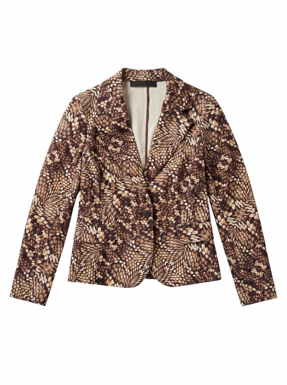 Roberto Cavalli Reptile Print Blazer Jacket